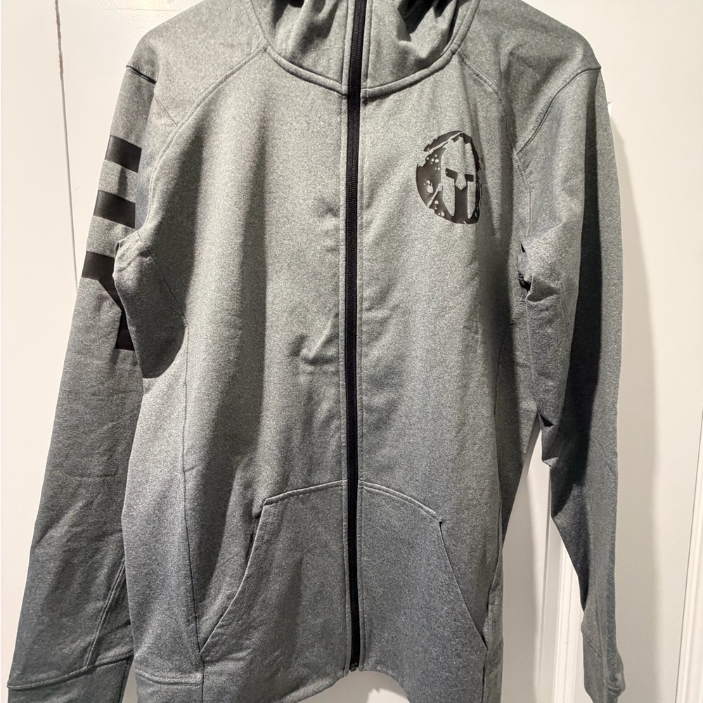 Men's Gray Zip-Up Hoodie